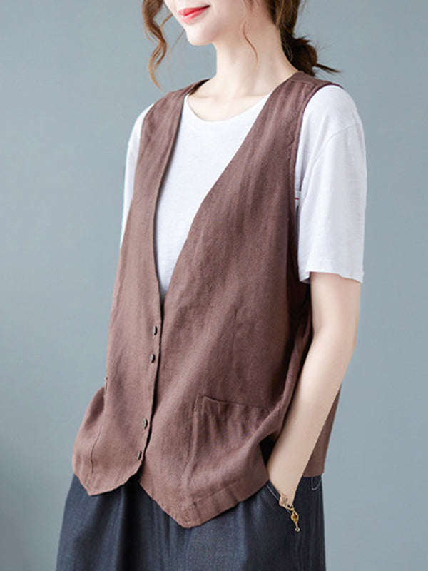 V-Neck Relaxed Vest