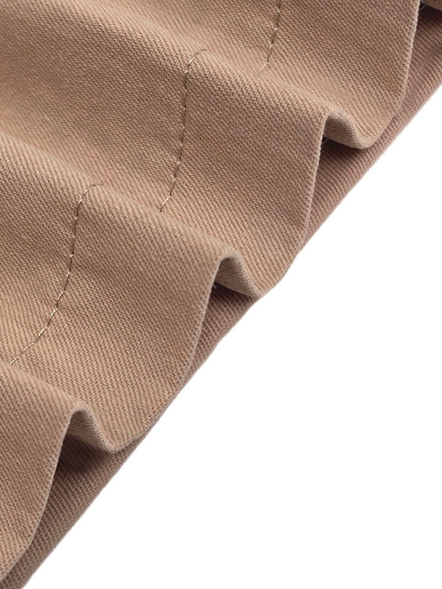 Wide-Leg Pleated Pocket Relaxed Pants