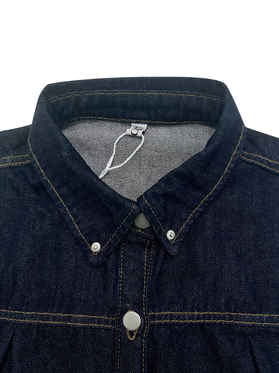 Pleated Button-Detail Sleeveless Relaxed Vest