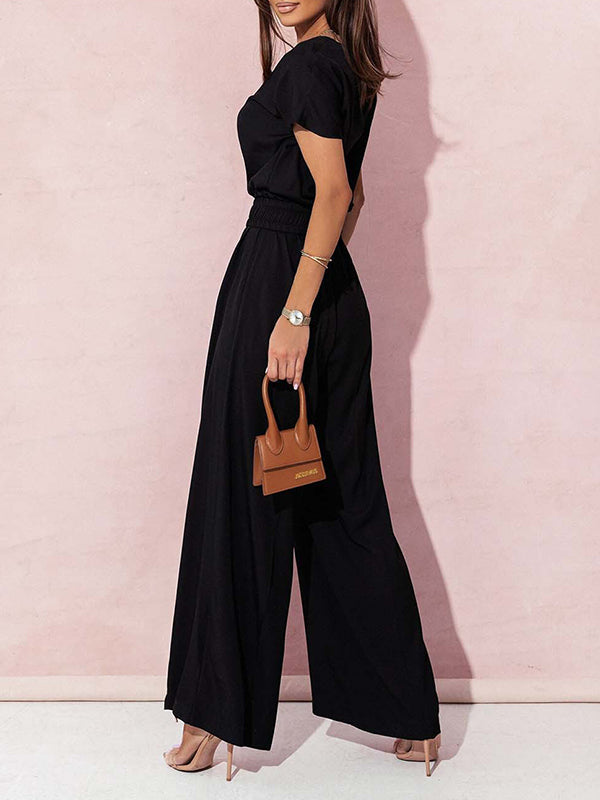 High-Waist V-Neck Pleated Belted Belt