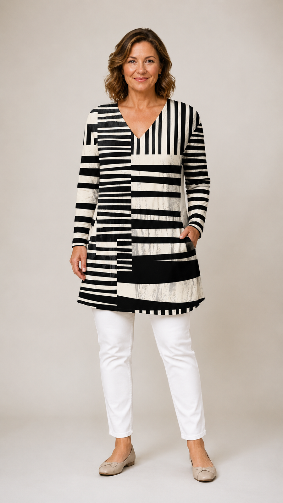 Sienna | Long V-Neck Blouse