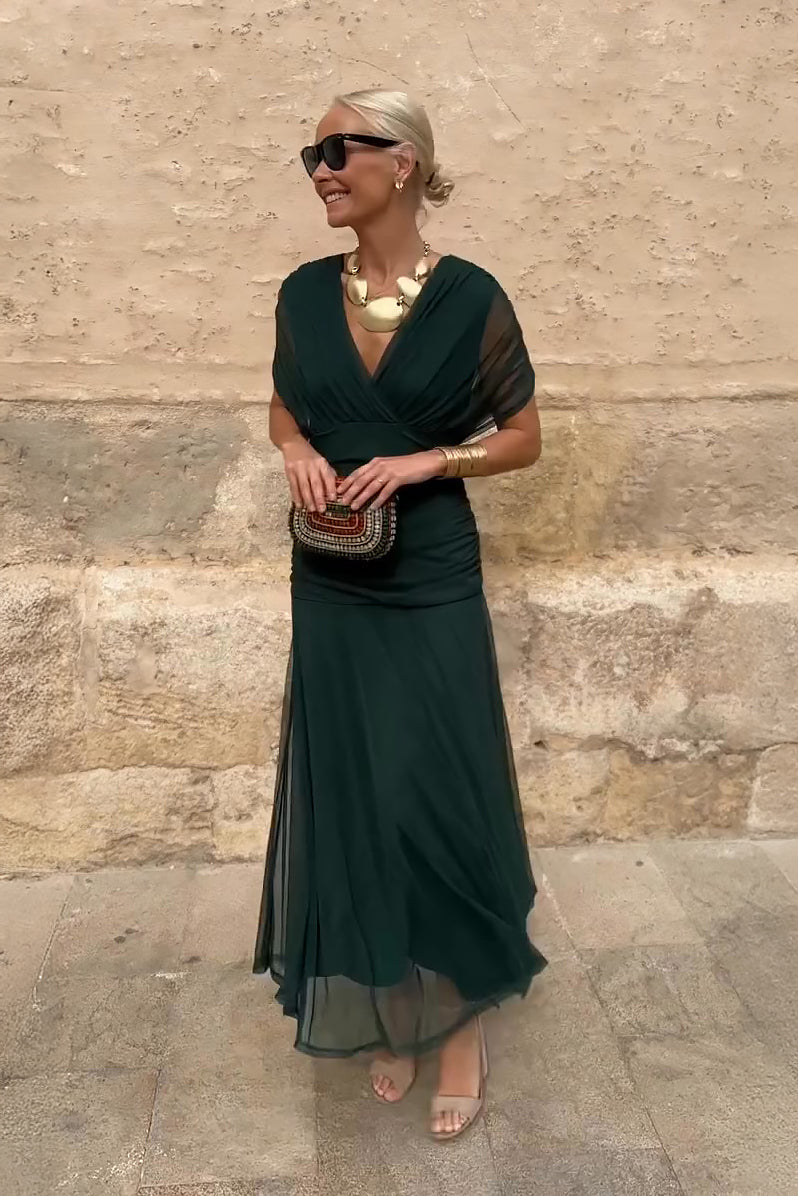 Emelia | V-Neck Maxi Dress