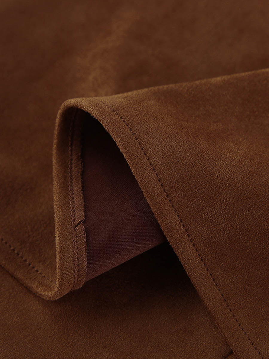 V-Neck Button-Detail Sleeveless Relaxed Vest