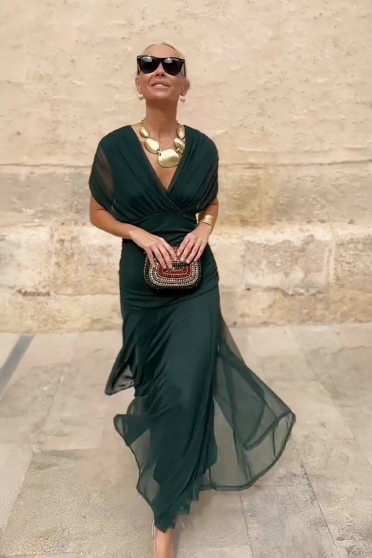 Emelia | V-Neck Maxi Dress