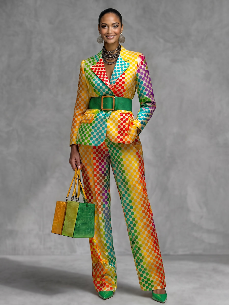 Gradient Wide-Leg Pocket Relaxed Pants