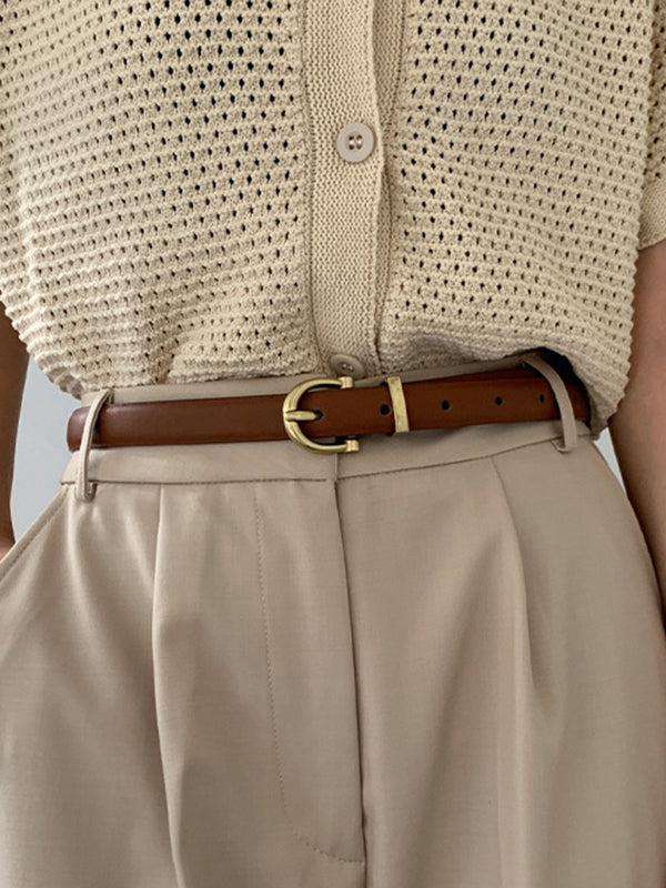 Buckle Contrast Belt
