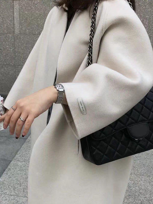 Long-Sleeve Relaxed Coat