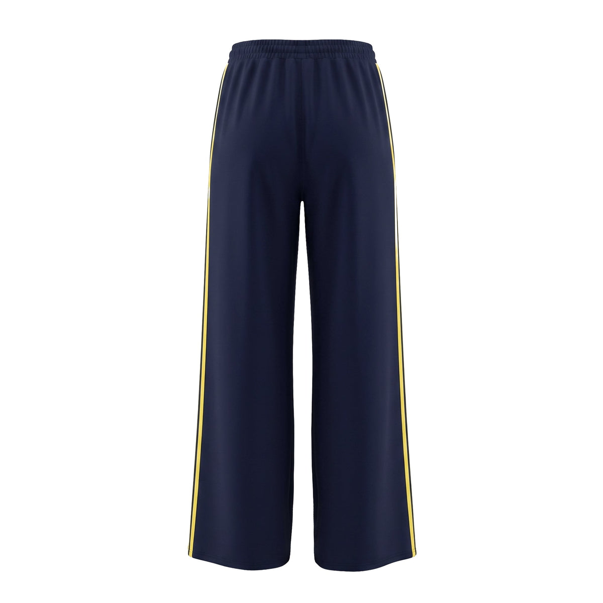 Striped Wide-Leg High-Waist Pocket Pants
