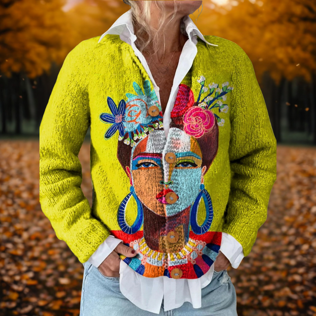 Arisbeth | Art Printed Cardigan