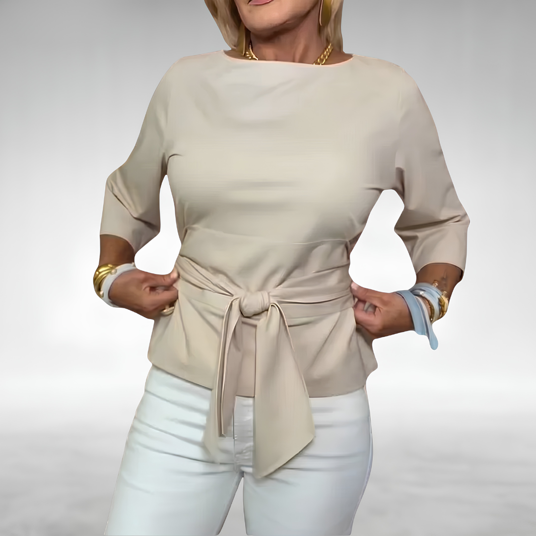 Avril | Tie-Waist Blouse