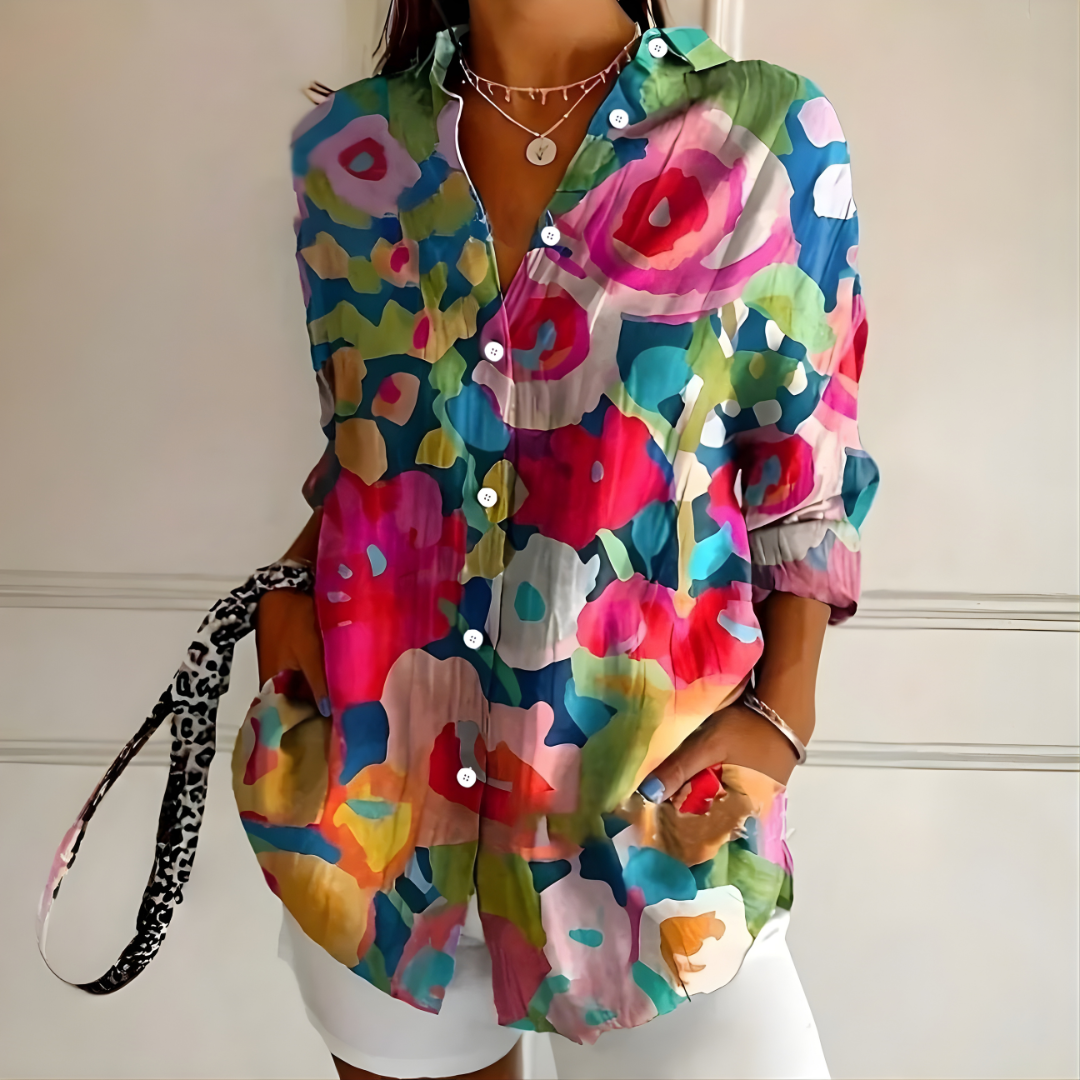 Arleth | Colorful Pattern Blouse