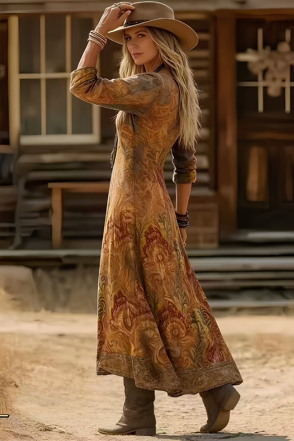 Valeria | Bohemian Floral Maxi Dress