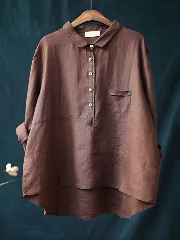 Stella | Linen Long Sleeve Shirt
