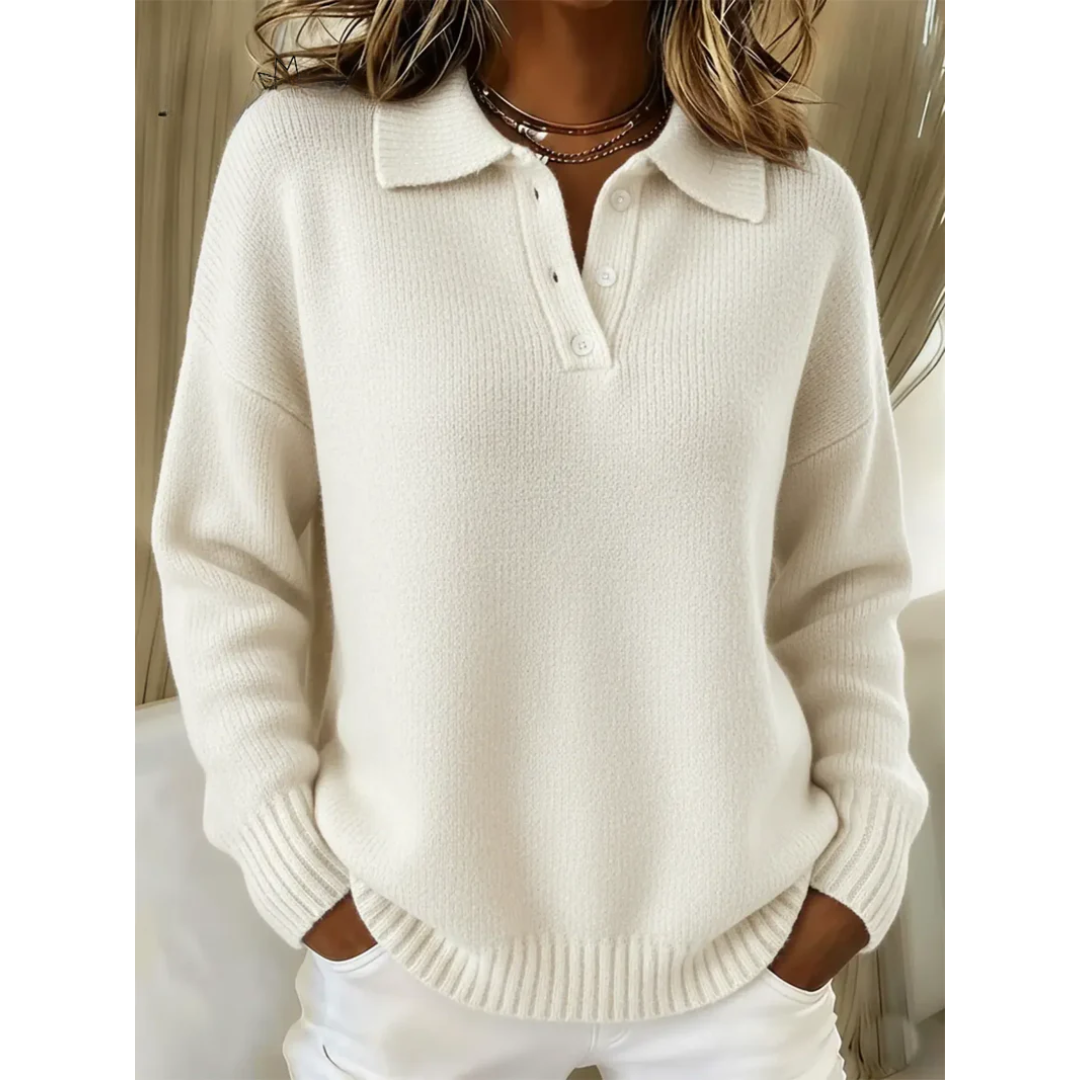 Avianna | Collared Button Knit Sweater