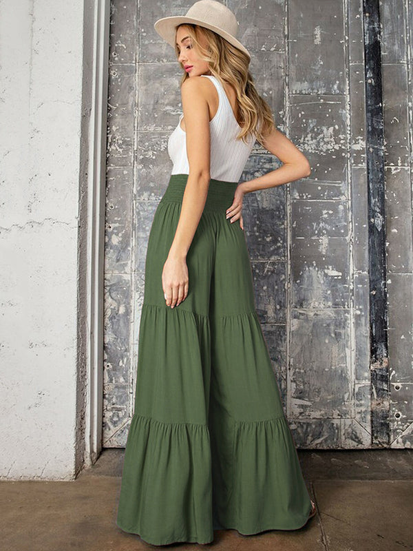Wide-Leg High-Waist Pants