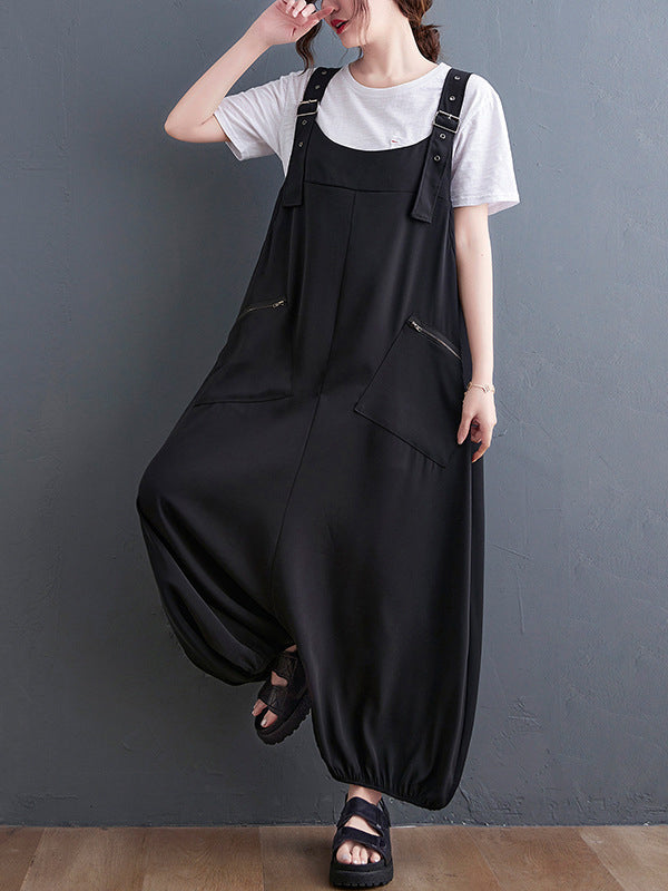 Oversized Zip Relaxed Jumpsuit