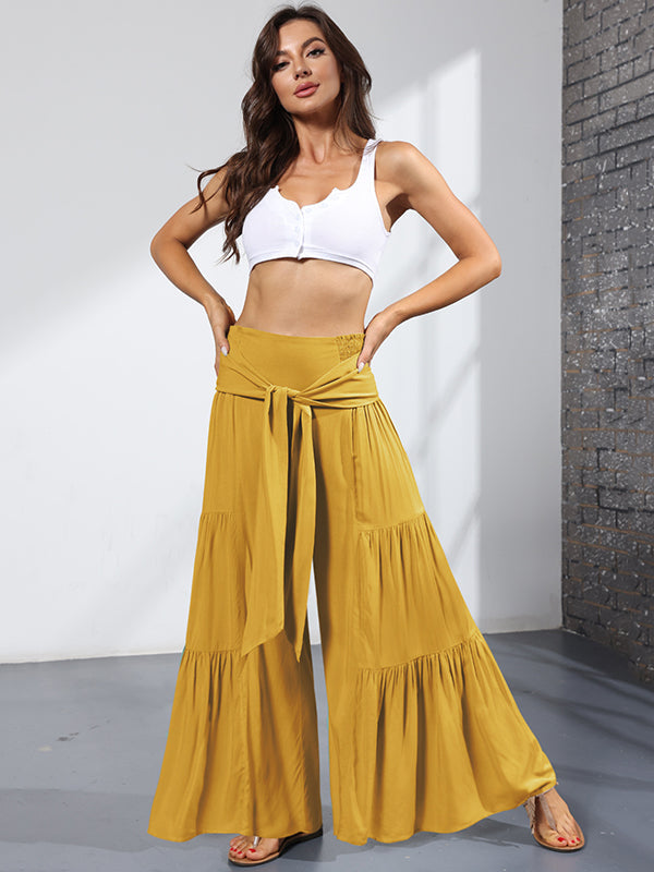 Wide-Leg High-Waist Pants