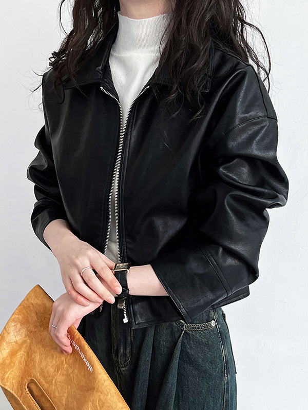 Zip Long-Sleeve Relaxed Jacket