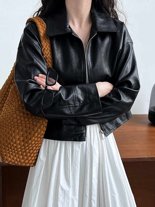 Zip Long-Sleeve Relaxed Jacket