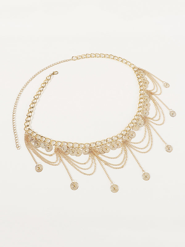 Fringe Geometric Waist Chain