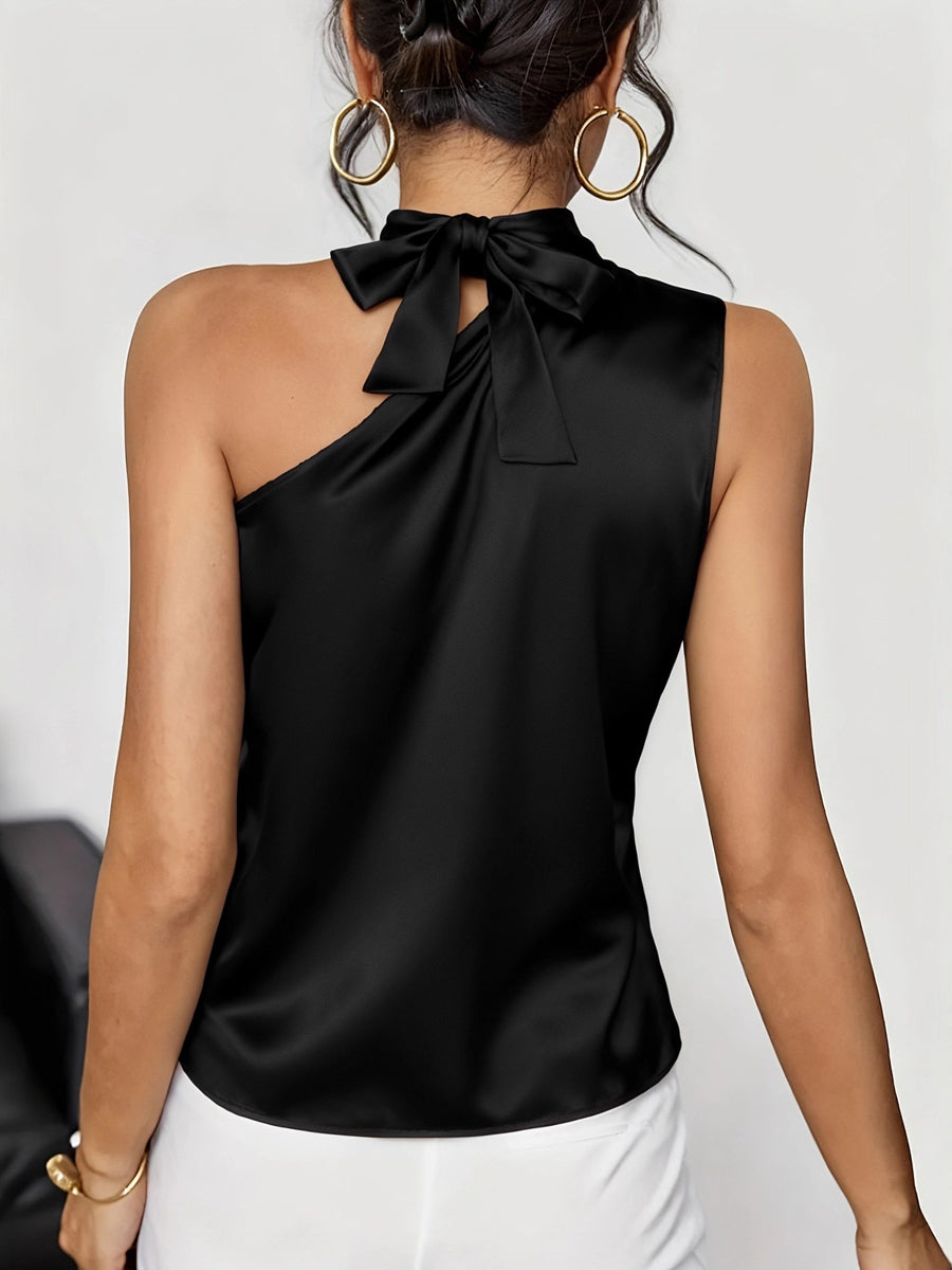 Asymmetric Sleeveless Relaxed Tank Top