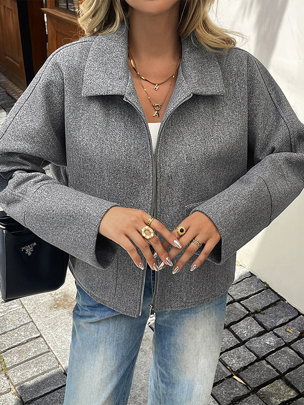 Zip Pocket Long-Sleeve Jacket