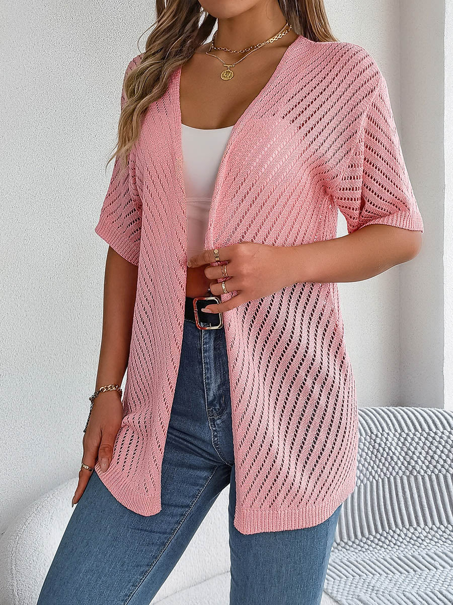Cut-Out Relaxed Cardigan