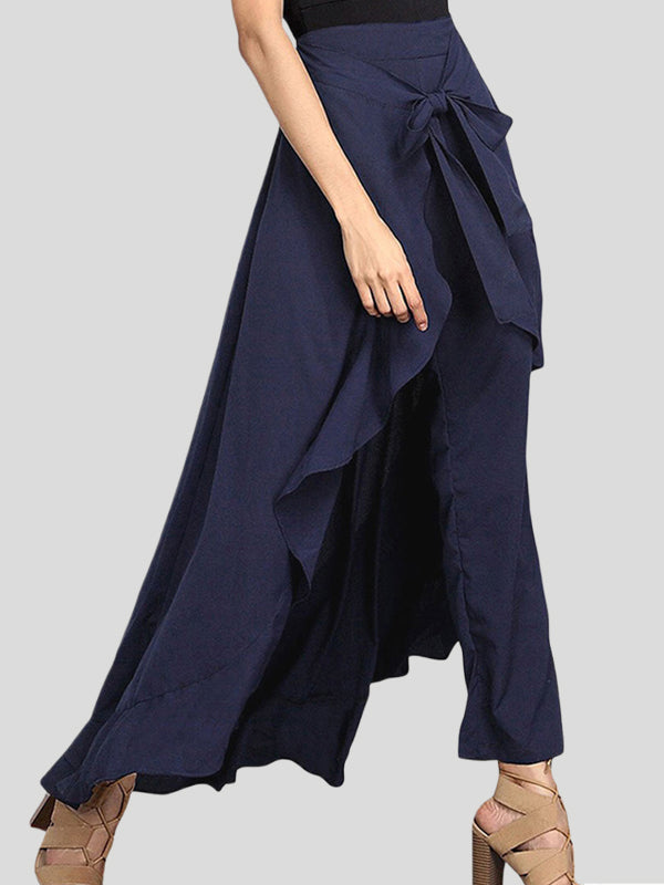 Ruffle Zip Relaxed Culottes