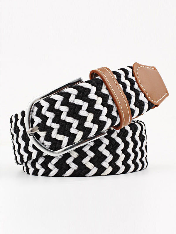 Woven Contrast Belt