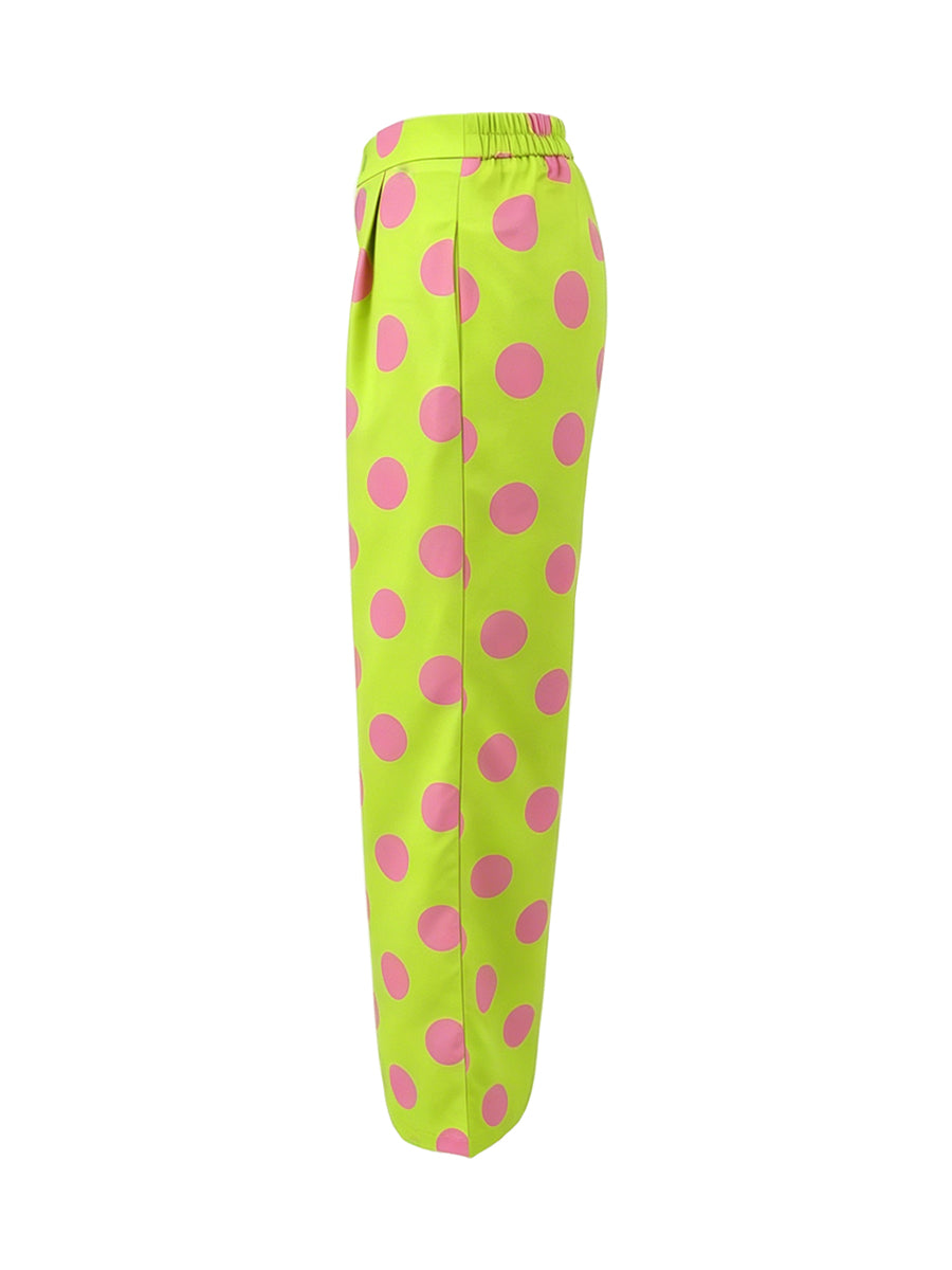 Wide-Leg Button-Detail Pocket Relaxed Pants