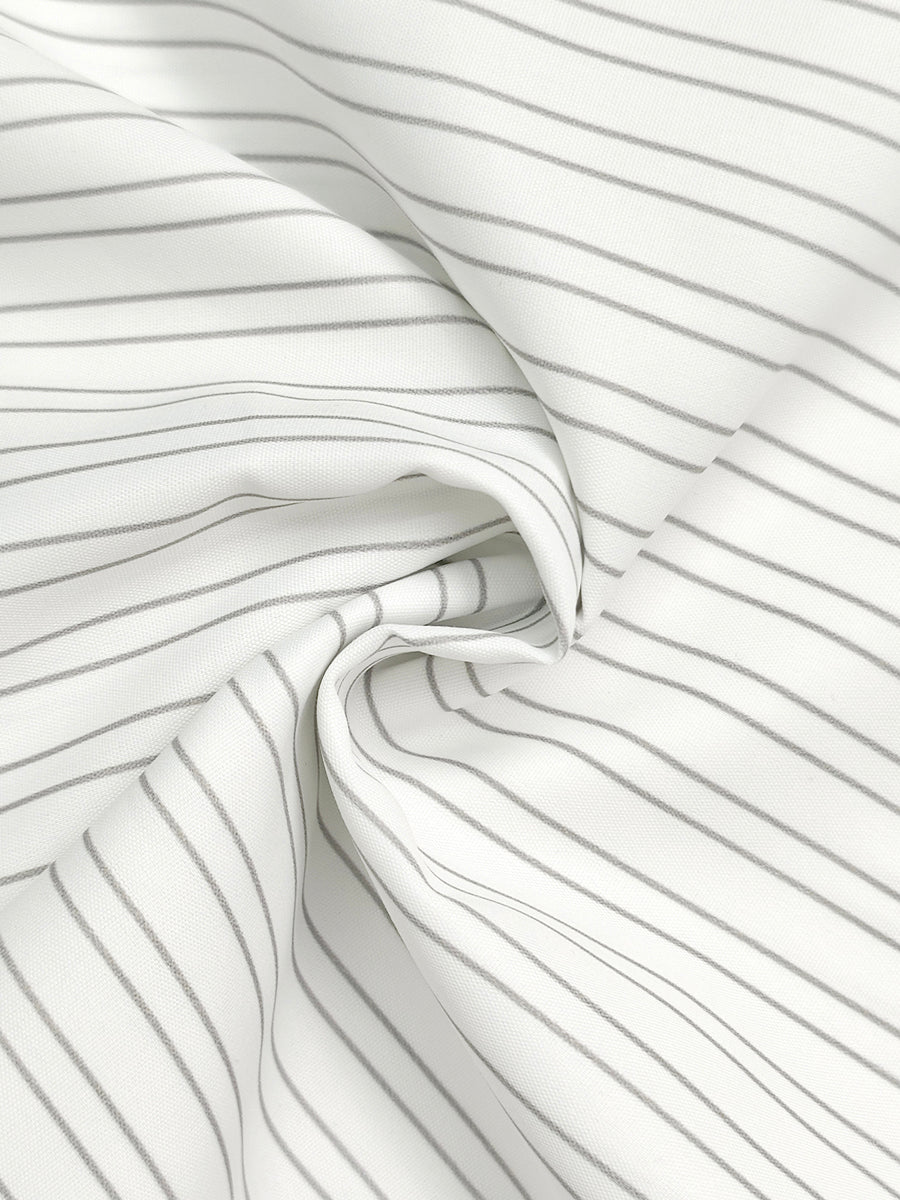 Striped High-Waist Button-Detail Pocket Pants
