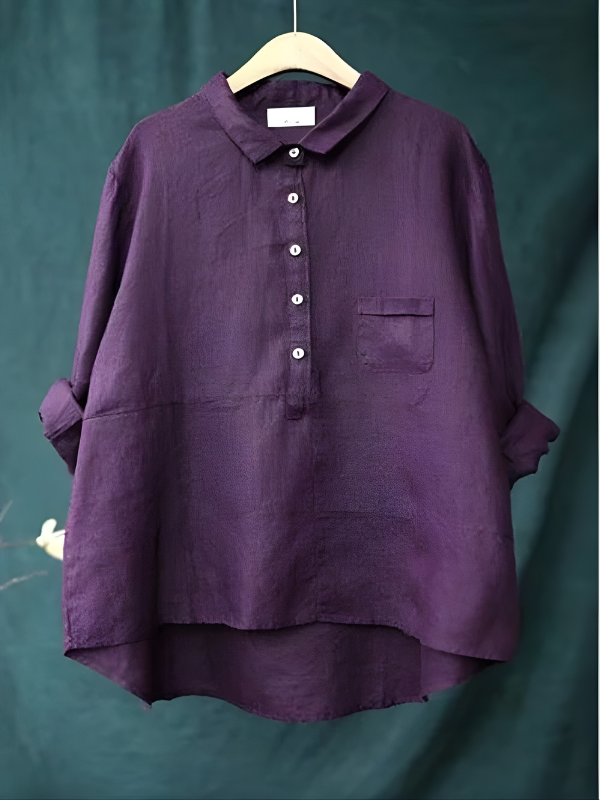 Stella | Linen Long Sleeve Shirt