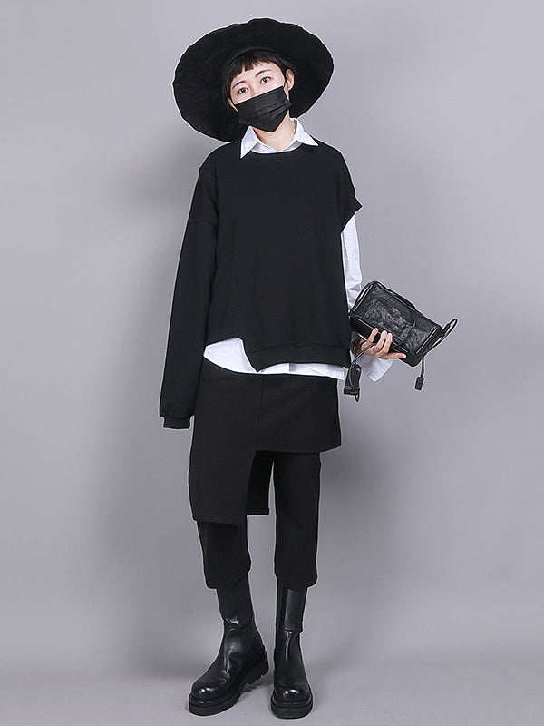 High-Waist Asymmetric Culottes