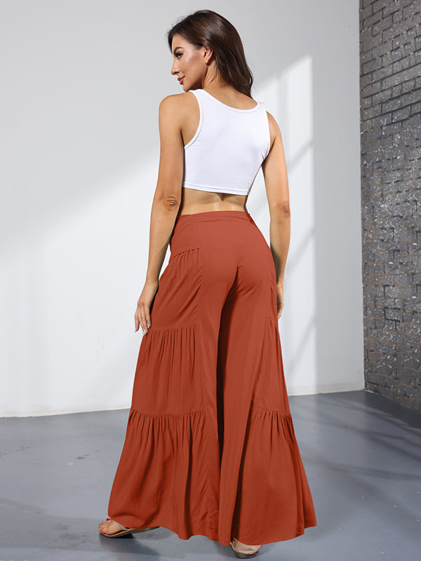 Wide-Leg High-Waist Pants
