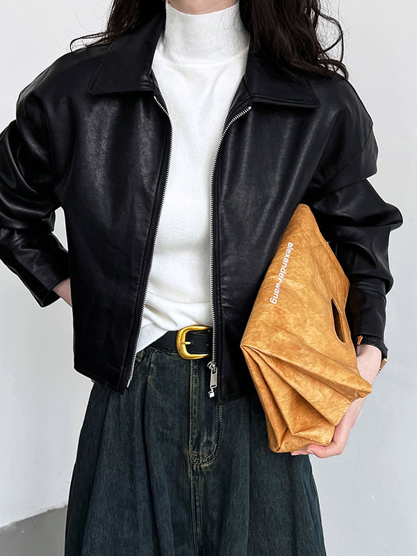 Zip Long-Sleeve Relaxed Jacket