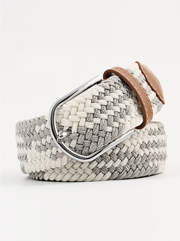 Woven Contrast Belt