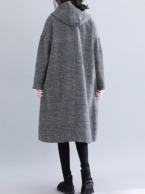 Checked Relaxed Coat