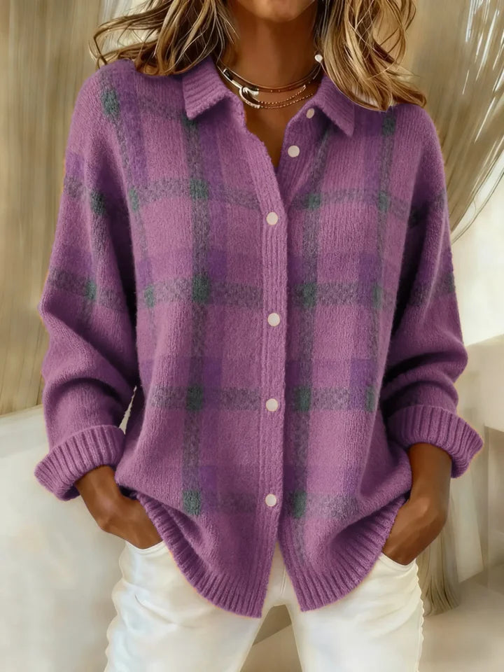 Salome | Cloud-Soft Plaid Button-Up