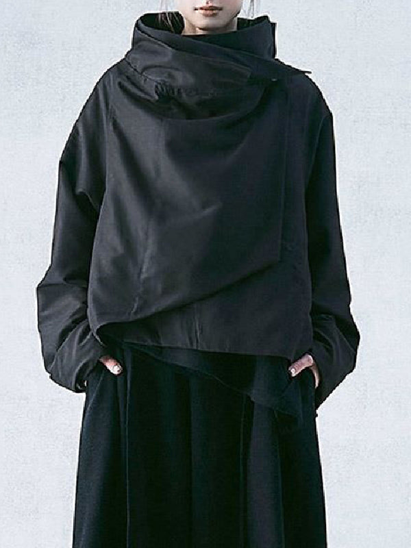 Stand-Collar Relaxed Jacket