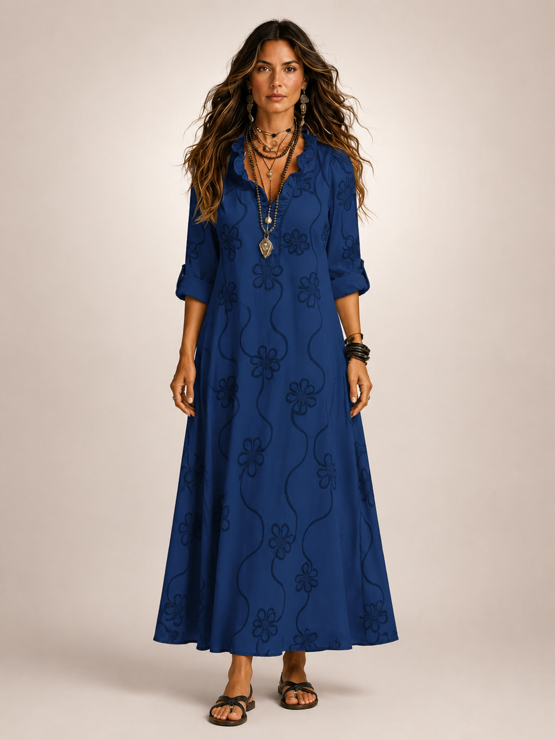 Cordelia | Floral Flow Maxi Dress