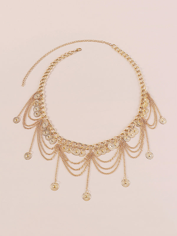Fringe Geometric Waist Chain