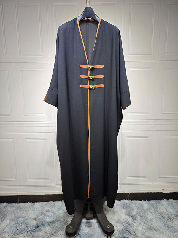 V-Neck Relaxed Contrast Cover-Up