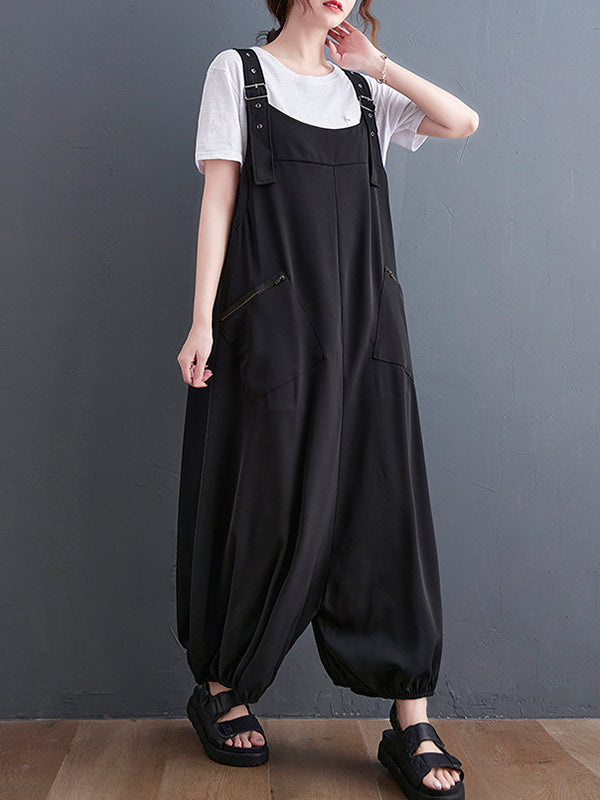 Oversized Zip Relaxed Jumpsuit