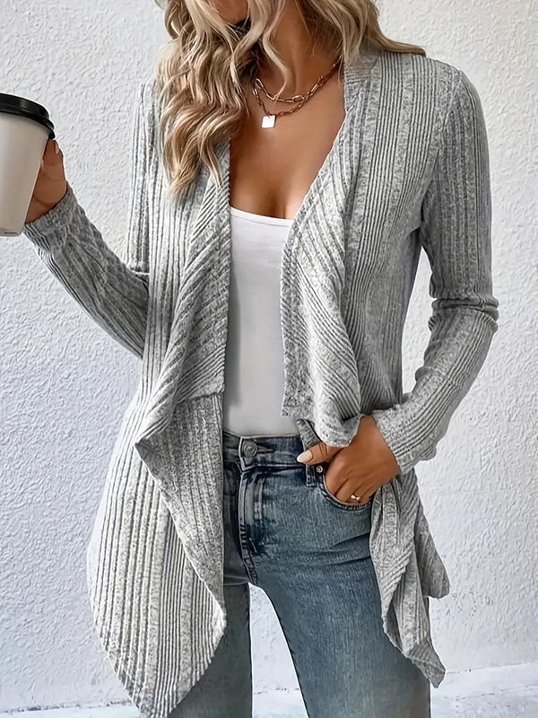 Long-Sleeve Relaxed Cardigan