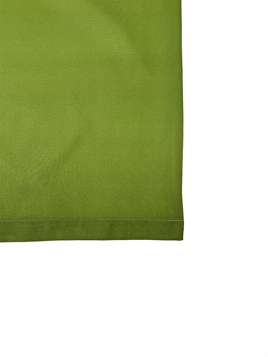 Wide-Leg High-Waist Pocket Contrast Pants