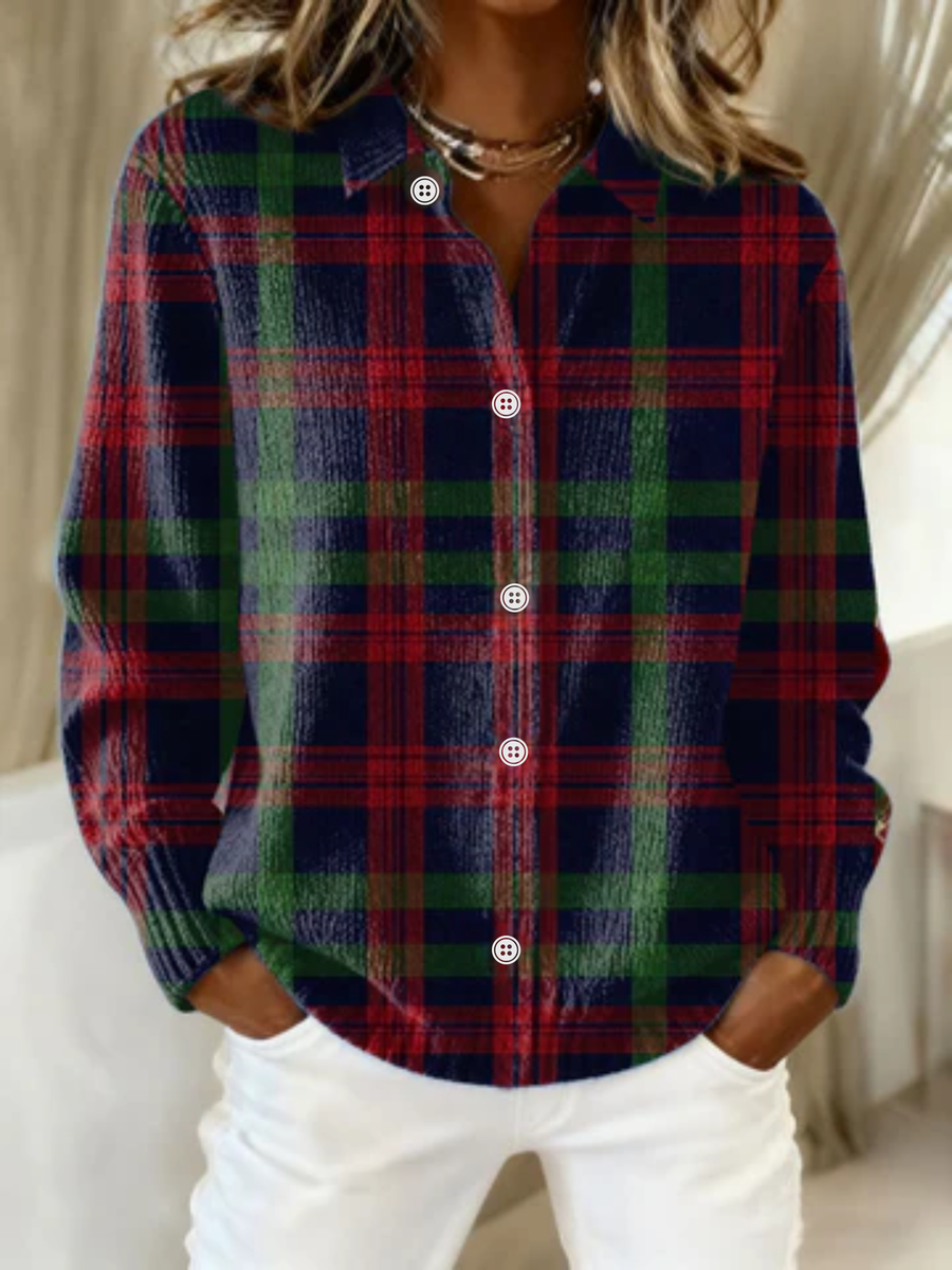 Jessie | Checked Hoodie Blouse