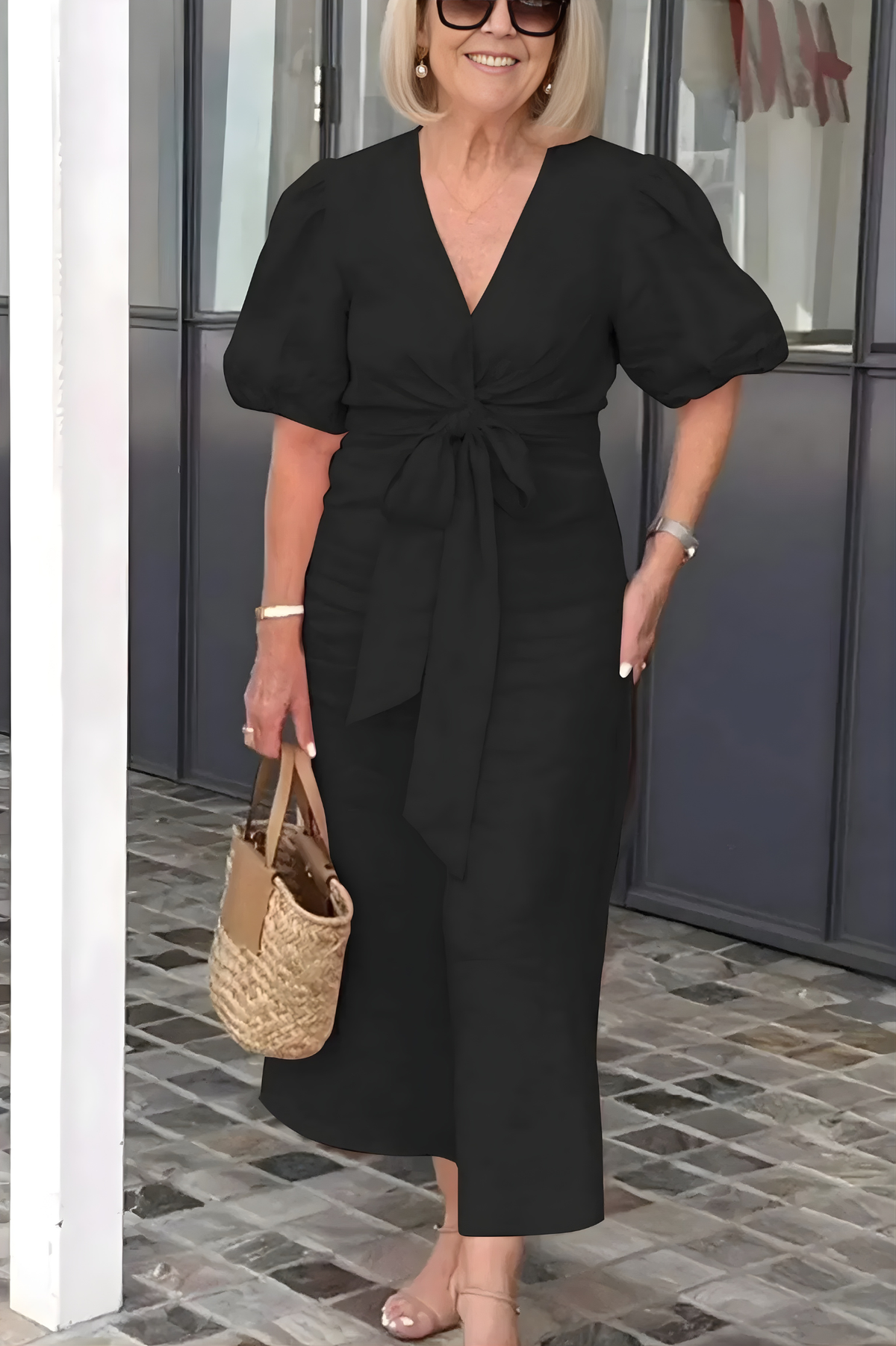 Siena | V-Neck Sleeve Dress