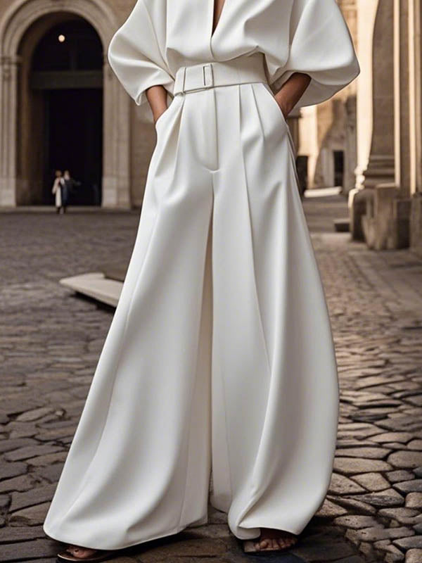 V-Neck Relaxed Belt