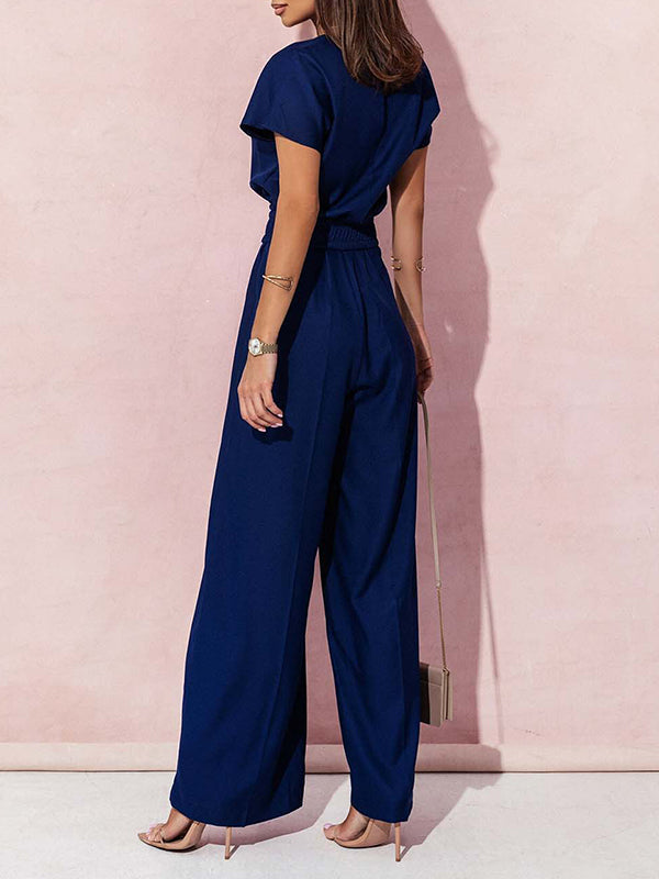 High-Waist V-Neck Pleated Belted Belt