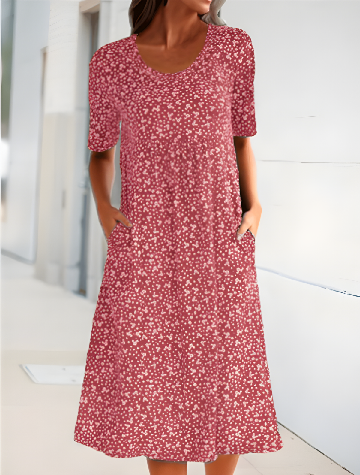Qahira | Round Neck Dress